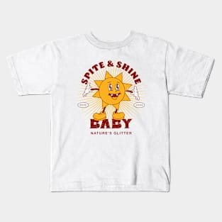 Sarcastic Glitter Sunshine: Spiteful Humor Meets Sparkle Kids T-Shirt